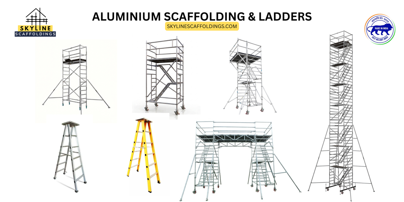 Aluminium scaffolding and ladder products